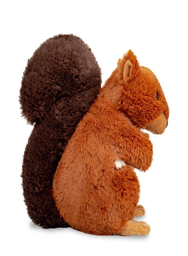 WEIGEDU Plush Squirrel Stuffed Animal, Huggable Furry Squirrel Toy for Kids Birthday Boys Girls Babies Bedtime Gift, 9.5" - Image 4
